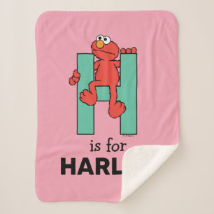 Elmo Alphabet H Green Sherpadecke