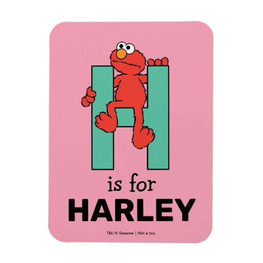 Elmo Alphabet | H Grün Magnet (Vertikal)