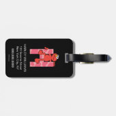 Elmo Alphabet | H Herz Gepäckanhänger (Rückseite horizontal)