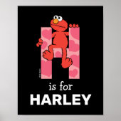 Elmo Alphabet | H Herz Poster (Vorne)