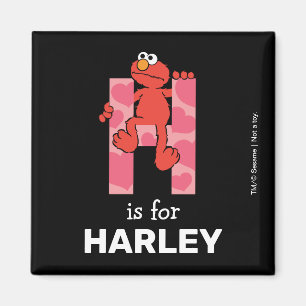 Elmo Alphabet   H Herzen Magnet