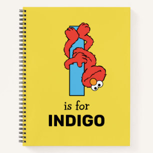 Elmo Alphabet   I Blau Notizblock
