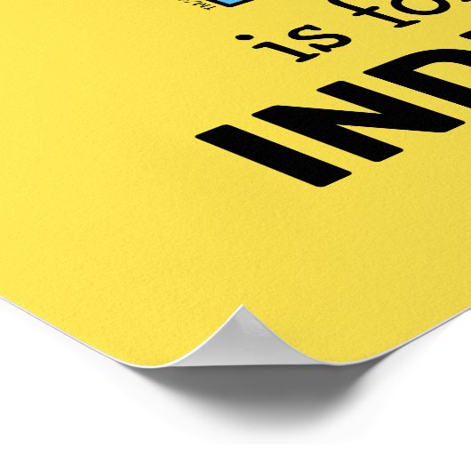 Elmo Alphabet | I Blau Poster (Ecke)