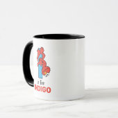 Elmo Alphabet | I Blau Tasse (Vorderseite Links)