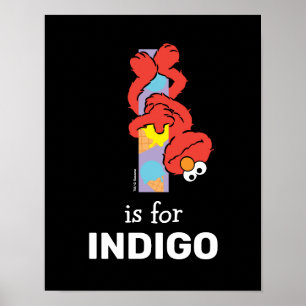 Elmo Alphabet I Eiscreme Poster