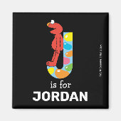Elmo Alphabet | J Jelly Bean Magnet (Vorne)