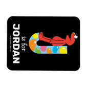 Elmo Alphabet | J Jelly Bean Magnet (Horizontal)