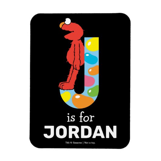 Elmo Alphabet | J Jelly Bean Magnet (Vertikal)