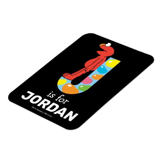 Elmo Alphabet | J Jelly Bean Magnet (Linke Seite)