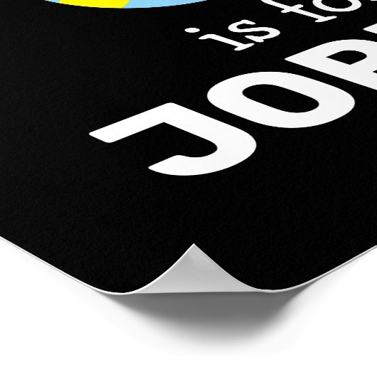 Elmo Alphabet | J Jelly Bean Poster (Ecke)