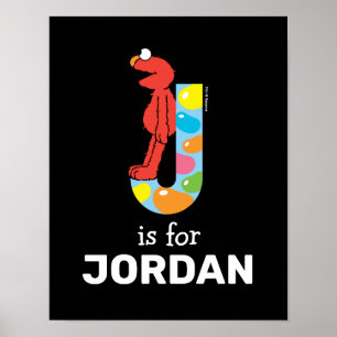 Elmo Alphabet J Jelly Bean Poster