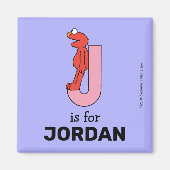Elmo Alphabet | J Pink Magnet (Vorne)