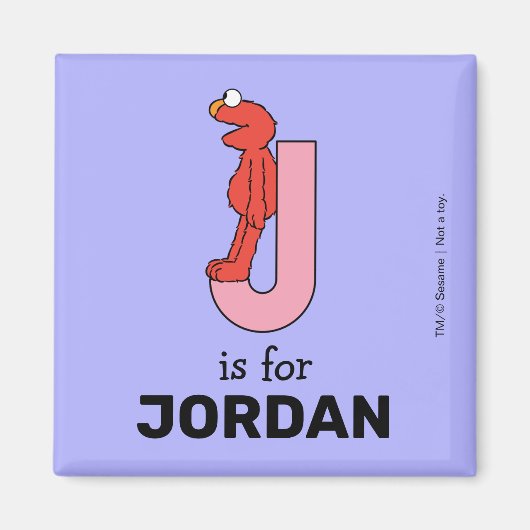 Elmo Alphabet | J Pink Magnet (Vorne)