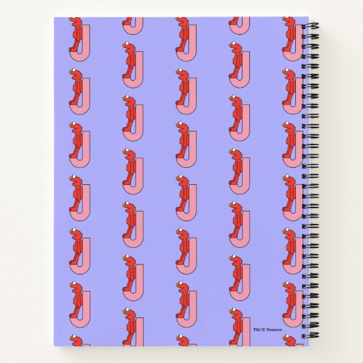 Elmo Alphabet | J Pink Notizblock (Rückseite)