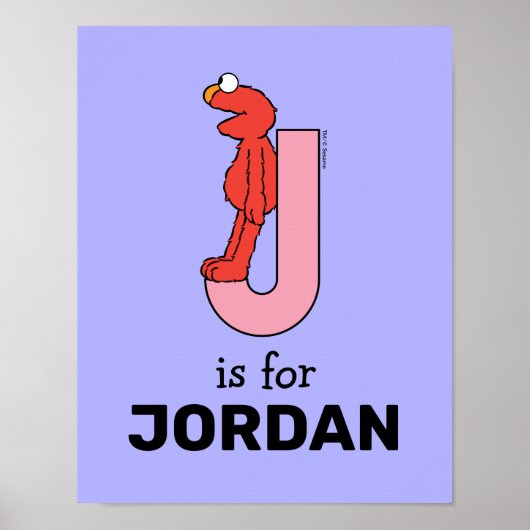 Elmo Alphabet | J Pink Poster (Vorne)