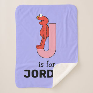 Elmo Alphabet J Pink Sherpadecke