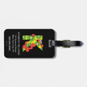 Elmo Alphabet | K Kiwi Gepäckanhänger (Rückseite horizontal)