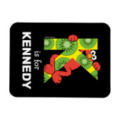Elmo Alphabet | K Kiwi Magnet (Horizontal)
