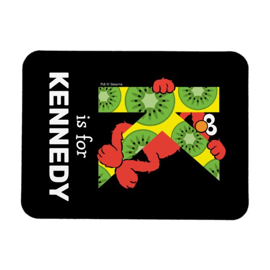 Elmo Alphabet | K Kiwi Magnet (Horizontal)