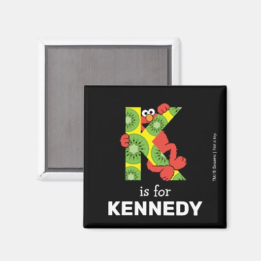 Elmo Alphabet | K Kiwi Magnet (Vorderseite/Rückseite)
