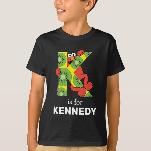 Elmo Alphabet | K Kiwi T-Shirt (Vorderseite)