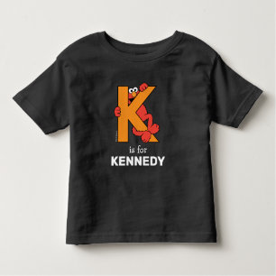 Elmo Alphabet   K Orange Kleinkind T-shirt