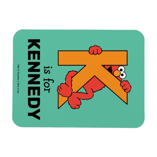 Elmo Alphabet | K Orange Magnet (Horizontal)