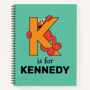 Elmo Alphabet   K Orange Notizblock