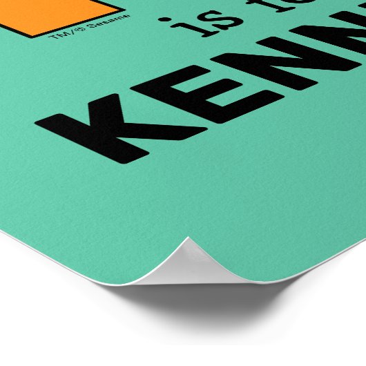 Elmo Alphabet | K Orange Poster (Ecke)