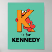 Elmo Alphabet | K Orange Poster (Vorne)