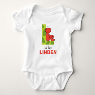 Elmo Alphabet L Blatt Baby Strampler