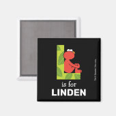 Elmo Alphabet | L Blatt Magnet (Vorderseite/Rückseite)