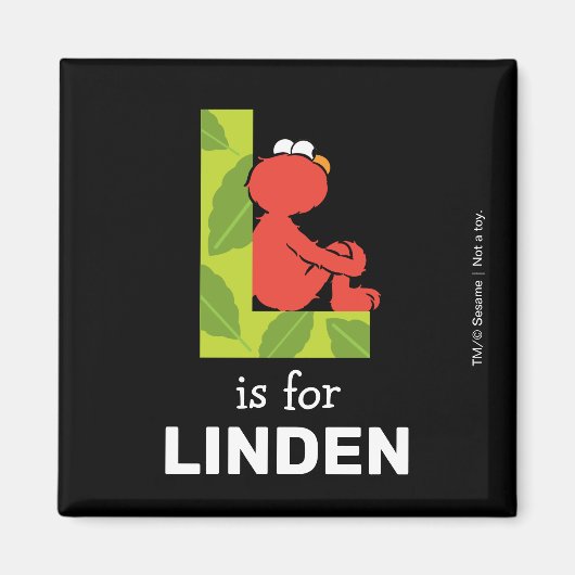 Elmo Alphabet | L Blatt Magnet (Vorne)