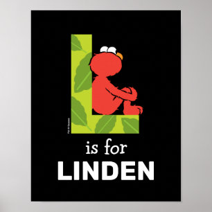 Elmo Alphabet L Blatt Poster