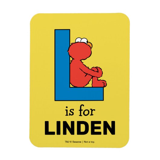 Elmo Alphabet | L Blau Magnet (Vertikal)