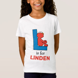 Elmo Alphabet L Blau T-Shirt