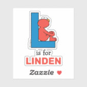 Elmo Alphabet | L Blue Aufkleber (Blatt)