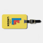 Elmo Alphabet | L Blue Gepäckanhänger (Vorderseite horizontal)