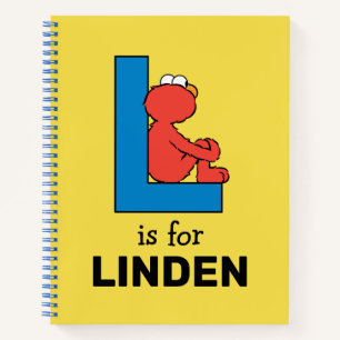 Elmo Alphabet   L Blue Notizblock