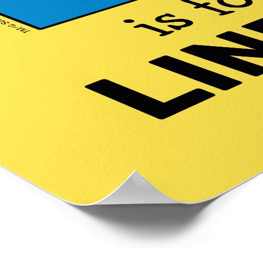 Elmo Alphabet | L Blue Poster (Ecke)