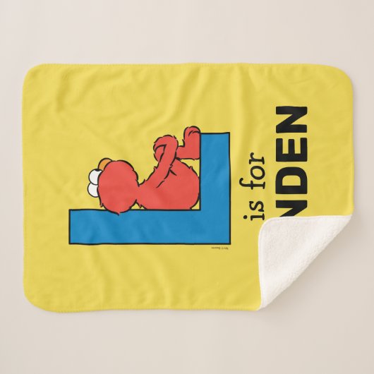Elmo Alphabet | L Blue Sherpadecke (Vorderseite (Horizontal))
