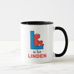 Elmo Alphabet L Blue Tasse