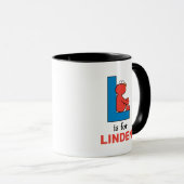 Elmo Alphabet | L Blue Tasse (VorderseiteRechts)