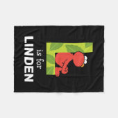 Elmo Alphabet | L Leaf Fleecedecke (Vorderseite (Horizontal))