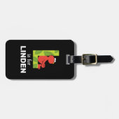 Elmo Alphabet | L Leaf Gepäckanhänger (Vorderseite horizontal)