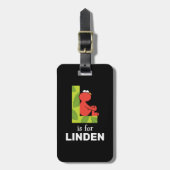 Elmo Alphabet | L Leaf Gepäckanhänger (Vorderseite vertikal)