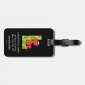 Elmo Alphabet | L Leaf Gepäckanhänger (Rückseite horizontal)