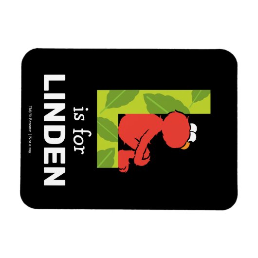 Elmo Alphabet | L Leaf Magnet (Horizontal)