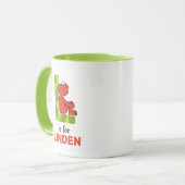 Elmo Alphabet | L Leaf Tasse (Vorderseite Links)