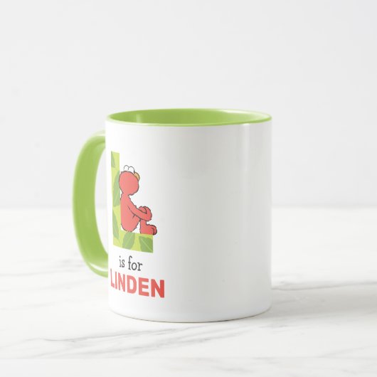 Elmo Alphabet | L Leaf Tasse (Vorderseite Links)